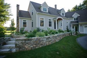 New England Fieldstone and antique granite wall